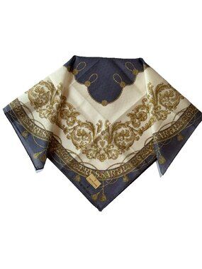 NWT Trussardi Jacquard Cotton Scarf 19.5"